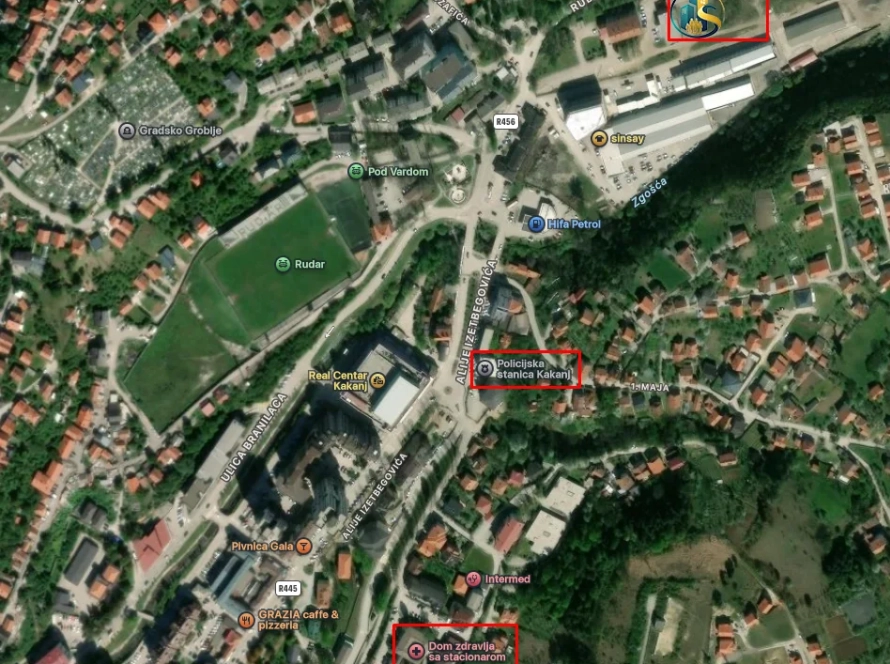 Lokacija kompleksa Bulevar u Kaknju